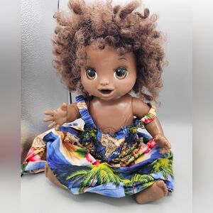 Baby Alive Happy Hungry Baby African American English Spanish WORKS Flaws Rare!
